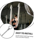 Stainless Steel Eye Bolts Hanger Kit For Heavy Duty Lifting And Hanging Expansion Bolts With Snap Hooks Five Piece Set for yoga swing install