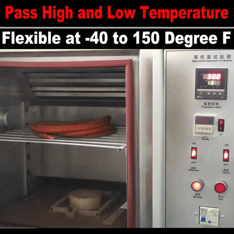 Lead In Air Hose 3/8 Inch By 3 Feet 300 PSI Heavy Duty Kink Resistant All Weather inside temperature testing chamber