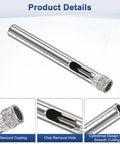 Top Shelf 5 Pack Diamond Hole Saw Bits For Glass And Ceramic Tile 7 Mm Smooth Operation Drill Set built tough for precise cutting.