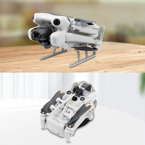 DJI Mini 4 Pro Landing Gear With Foldable Legs And 30mm Extension Feet Keeps Gimbal Safe During Takeoff And Landing No Brainer Install Easy Snap On Durable PC Construction For Tight Spaces