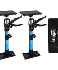 Leikius 2-pack steel cabinet jacks with adjustable 14.6–23.6in tops and 132lb load; includes carry bag.