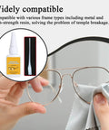 Fine Tip Eyeglass Temples Repair Adhesive For Quick Bonding On Metal And Hard Resin Frames Ideal For Beginners Students Teens And Adults For Home Travel School And Daily Wear No Hassle Fix with eyeglass cleaning