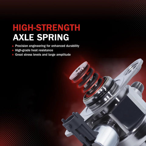 High Pressure Fuel Pump Replacement For 3.6L V6 GM Vehicles Including Enclave, LaCrosse, Allure, CTS, STS, Outlook, Camaro, Traverse, Acadia Limited And More Beefed Up Fuel Delivery For Your Ride showing high-strength axle spring.