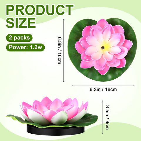 Two Pack Solar Water Fountain Pumps With Water Lily Sprout Nozzles For Bird Bath Pond Backyard Decor 6 Nozzles Solar Powered