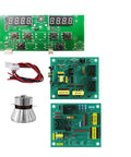 Powerful 420W Ultrasonic Cleaner PCB Driver Boards Kit With 40KHz Transducer, showing circuit board and components layout.