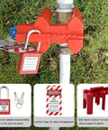 2 In 1 Lockout Tagout Kit For Electrical Safety Includes Clamp On Circuit Breaker Lockouts Universal Multi Pole Breaker Hasps Tags