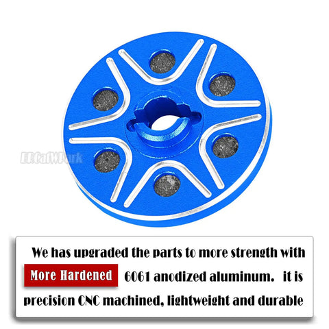 50T 0.8Mod RC Spur Gear Set With Extra Heavy Slip Clutch Upgrade For 1 Ten Scale anodized steel metal navy blue