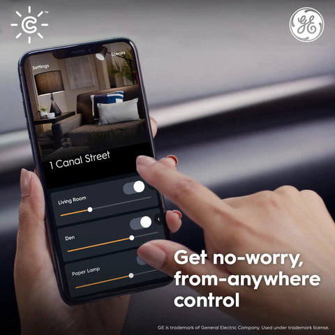 Smart LED Candle Bulb 60W Equivalent Soft White, Pairs With Alexa and Google Home app control on smartphone screen