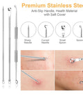 9-In-1 Pimple Popper Kit With 16 Precision Heads, Blackhead Remover Tools Set, 304 Stainless Steel Comedone Extractors demo