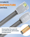 Climate Line CPAP Hose 6.5 Foot For 11 Series Machines Only Not For 10 Reusable Replacement Bang For Your Buck Budget Friendly Great Value CPAP Supplies With Customizable Warmth And Condensation Free Performance, showing the temperature control feature.