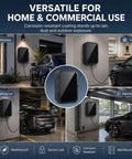 Heavy Duty Cold Rolled Steel Electrical Enclosure Built Tough For Outdoor EV Charger Boxes mounted in driveway and garage.
