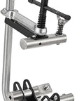 Side view of Strong Hand Tools CPL45 pipe fit-up clamp for welding alignment; fits 2–4 in pipe (50–100 mm).