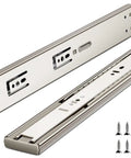 12 Inch Soft Close Drawer Slides With Ball Bearing Full Extension For Cabinets Durable Cold Rolled Steel 150 Pound Capacity and screws