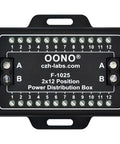 Heavy Duty Screw Terminal Block Distribution Box Module 30A 300V 2x12 Positions With Expansion Capability front view