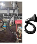 Heavy Duty Flex Fume Extraction Arm No Hassle Articulated Dust Collection System For Welding And Soldering in industrial setting, 11 foot duct.