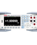 Front view of High-Precision 5.5-Digit Benchtop Multimeter with Auto-Ranging TRMS, 199,999 Counts, 4.3 Inch TFT Display.
