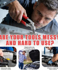 Mechanic using 4-In-1 Car Trim Removal Tool Kit With Clip Pliers, 8-Inch And 12-Inch Tools for automotive maintenance