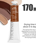 Raw Sienna Oil Paint Pro Grade Studio Tube 170ml With High Pigment Thick Creamy Texture And Strong Tinting Power For Rich Color And Long Lasting Permanence Raw Sienna 601 tube with color swatches