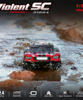 4X4 Off Road Brushless RC Short Course Truck 1 14 Scale Blazing Speed Up To 60kmh With 3S Battery crossing muddy terrain