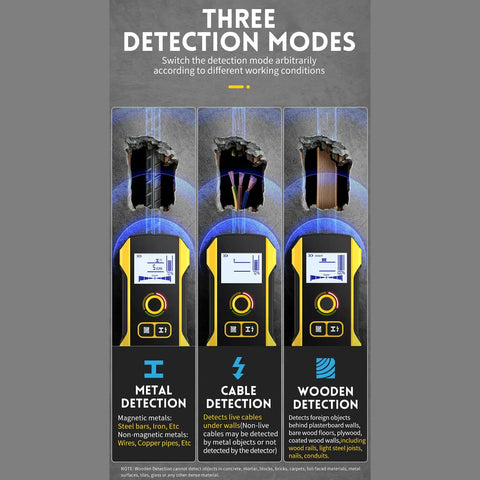 Electronic Studs Finder Handheld Wall Scanner for Wood Metal Studs Detection Detector Color Display with detection modes