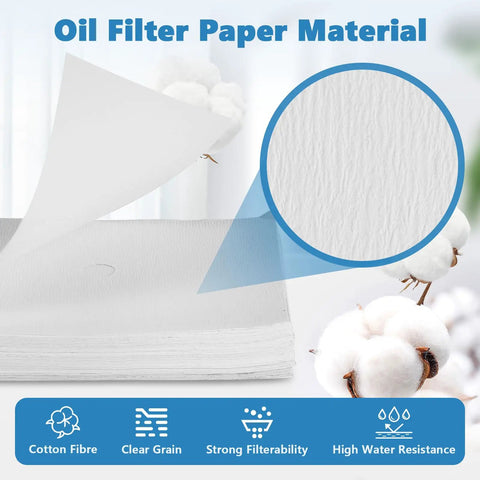 Essential Envelope Fryer Filter Paper For 55L Commercial Deep Fryers 13.6 By 17.3 Inches shown with cotton fiber composition.