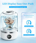 Rechargeable Mini Portable Washing Machine For Underwear And Baby Clothes Compact Travel Laundry Cleaner with LED display.
