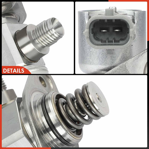 Close-up of High Pressure Fuel Pump For Chevy Traverse Camaro GMC Acadia Direct Fit 2009-2017 V6 3.6L Engine components