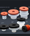 Tianxing Big Head Manipulator Vacuum Suction Cup With Single Layer Sponge Nozzle Industrial Pneumatic Double Layer Seamless Attachment, various sizes and layers.