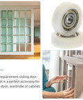 Rock Solid Replacement Sliding Door Wheels With Heavy Duty Nylon And Steel Build Ultra Quiet Zero Friction Caster Rollers for smooth door movement.