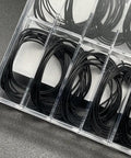 180 Pcs O Ring Watch Gasket Kit Rubber Seals Set Assorted Sizes in transparent case for back cover and water resistant seal replacement