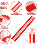 Clear Self Adhesive Acrylic Hinge 12 Inch Continuous Piano Hinge For DIY Cabinets Boxes Aquarium Lids Display Cases 300x45 mm details