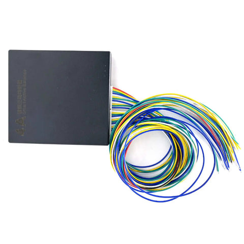 Active Battery Balancer With Docking Adapter 1mV Precision Equalizer for 8S to 24S Li-ion LiFePO4 LTO Packs with multicolored wires