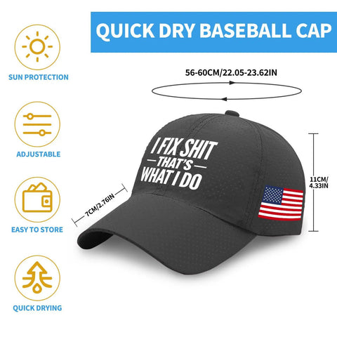 Women Dope Quick Dry Golf Hat For Outdoors With Adjustable Strap Bright Color Baseball Cap For Camping And Everyday Adventures Breathable Sweat Wicking Sun Shield Cap with American flag patch and slogan