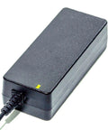 Rock Solid 12V 5A 60W Switching Power Supply With Universal 90 To 264 VAC Input And Advanced Thermal Safeguards For Seamless Electronic And Industrial Gear Operation No Sweat Setup in black with power cord.