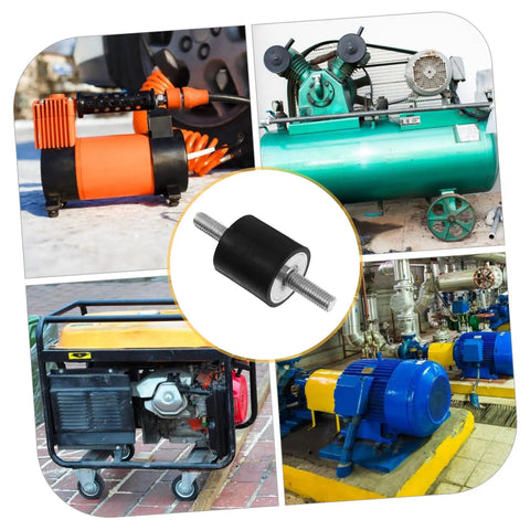 Heavy Duty Threaded Rubber Mounts 4 Pcs Anti Vibration Isolators For Shock Absorption, Heat Resistant, Noise Dampening Silent Blocks For Machines And Equipment on industrial compressor