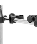 WEN 10711 magnetic base for dial indicators with adjustable chrome arms and black clamps; side view