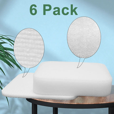 Two Pack Vacuum Filter Kit With Six Foam And Felt Filters For Shark UV850 LA301 LA300 on table, 6 pack