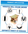 Heavy Duty Track Wheel Pulley Block Two Pack With V Type Groove Sliding Gate Roller For Sliding Doors shown as versatile exercise anchor