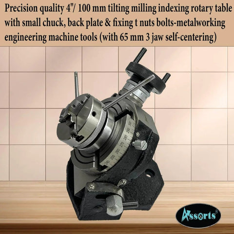 4 Inch Tilting Milling Rotary Table With 0 To 90 Degree Tilt For Quick Precision Indexing 1 To 36 Worm Gear