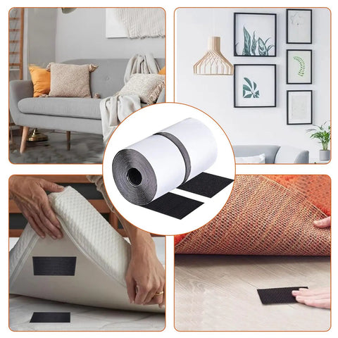Non Slip Couch Cushion Grips And Adhesive Hook And Loop Tape To Stop Cushions From Sliding On Sofas And Mattresses
