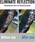 LED Tattoo Light Kit For Pro Grade Photos And Videos Clip On Photo Lights With CPL Filter 120 LED Beads No Glare Great Color