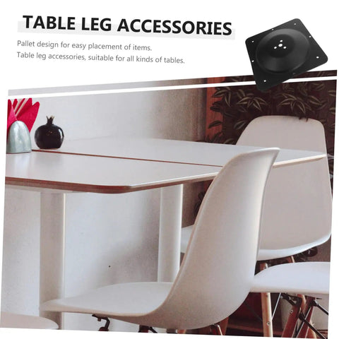 Heavy Duty Furniture Leg Attachment Plates And Table Connector Brackets For Quick Repair And Upgrades visible on a table.