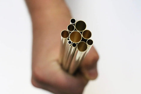 Aluminum Telescopic Tubing Assortment Set With 12 Tubes From One Sixteenth To Thirteen Thirty Second Inch OD 12 Inch Length Point Zero One Four Inch Wall Great For DIY Projects Handy Folks And Model Builders Made In USA