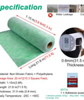Heavy Duty Waterproof Membrane Roll For Indoor Outdoor Projects Built To Last Flexible Diy Water Barrier For Basement Shower Roof No Sweat Prep Straight Up Tough Underlayment Solution, 31.5 mil thick, 21.8 m long, 1.15 m wide.