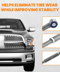 Front Adjustable Track Bar For Dodge Ram 2500 3500 2003-2013, black steel adjustable axle bar with bushings