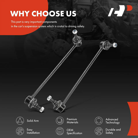 Front Stabilizer Bar Links Beefed Up Replacement Kit For BMW 3 Series And GT XDrive M235i M240i on black background