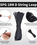59Ft D Loop String For Compound Bow Beefy Durable Tear Resistant Archery D Loop Material With 18m Length