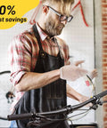 Mechanic using Hydraulic Disc Brake Bleed Kit With 120ml Mineral Brake Fluid Included For Shimano And Tektro