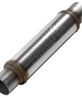 Flow FX Chambered Muffler For Modern Trucks And Muscle Cars 3 Inch Center In 3 Inch Center Out Stainless Steel side view