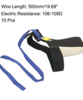ESD Grounding Kit With 10 Pcs Anti Static Foot Heel Straps And Wrist Strap Band Adjustable Buckle Type Black and White
